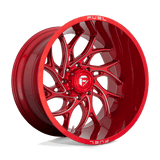 Fuel CANDY RED MILLED D742 24x14 5x127 Wheels