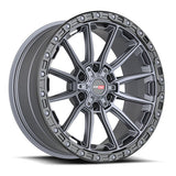 VORTEK Matte Titanium Black Bead Ring VRT-601MTB 17x9 6x135/6x139.7 Wheels