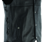 River Road Old Skool Leather Vest Black - Large
