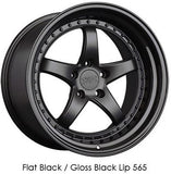 XXR 565 Flat Black / Gloss Black Lip 18x8.5 5x120 et35 cb73.1