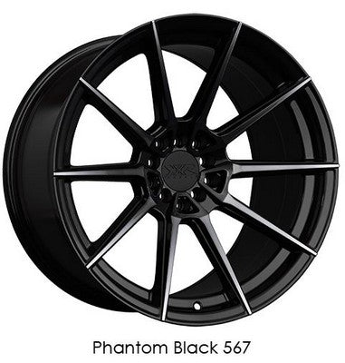 XXR 567 Phantom Black 18x9.5 5x100/5x114.3 et38 cb73.1