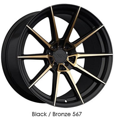 XXR 567 Bronze & Black 18x8.5 5x108/5x112 et35 cb73.1