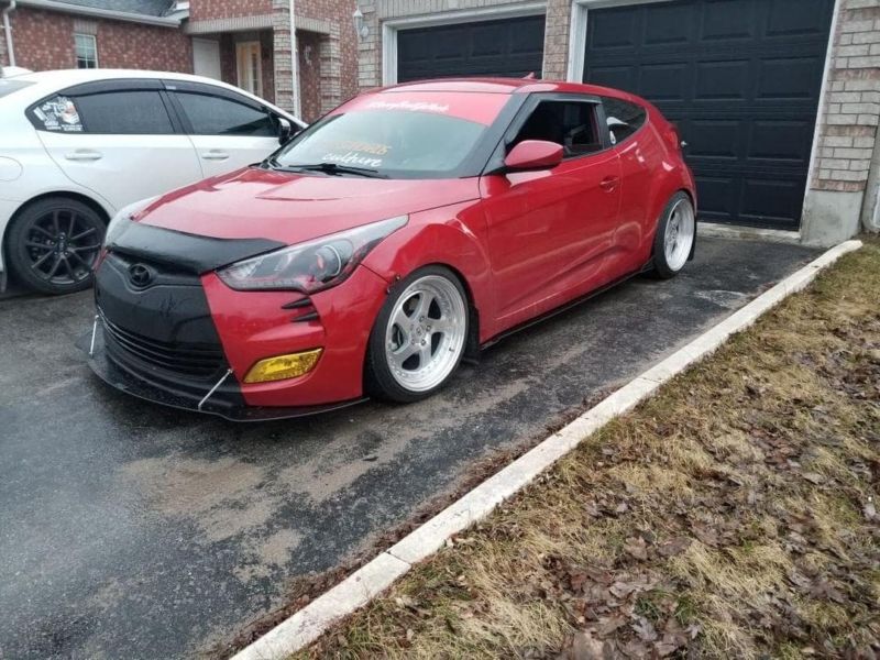2012-2017 Hyundai Veloster Turbo 2PC Side Splitters