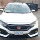 2017-2019 Honda Civic Hatchback 2PC Front Splitter