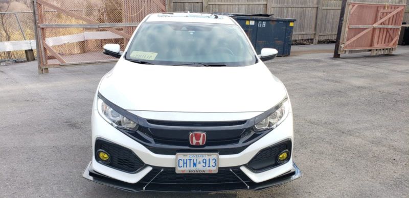 2017-2019 Honda Civic Hatchback 2PC Front Splitter