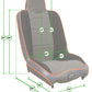 PRP 95-01 Jeep Cherokee XJ Daily Driver High Back Suspension Seats Kit (Pair) - Black