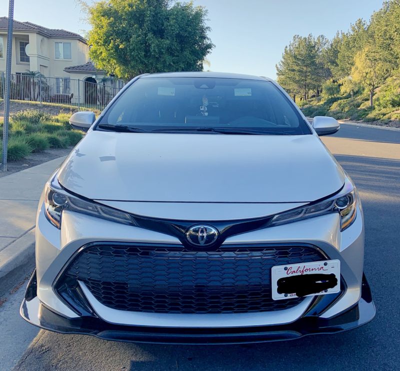 2018-2023 Toyota Corolla Hatchback 2PC Front Splitter