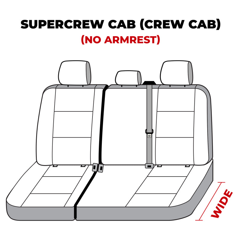 Covercraft 19-24 Ford F-250 Carhartt SeatSaver Custom Second Row Seat Covers - Gravel