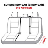 Covercraft 19-24 Ford F-250 Polycotton SeatSaver Custom Second Row Seat Covers - Charcoal