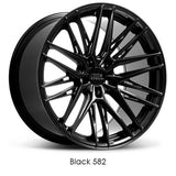 XXR 582 Black 19x10 5X114.3 et40 cb73.1