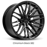 XXR 582 Chromium Black 18x8.5 5X108 et35 cb73.1