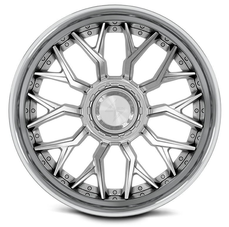 BFX2 24x14 8x165.1/8x180 -76 Polished Lip / Brushed Centre