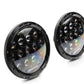 Raxiom 97-18 Jeep Wrangler TJ/JK Axial Series 13-LED Headlights- Black Housing (Clear Lens)