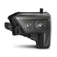 AlphaRex 22-23 Toyota Tundra LUXX-Series Headlights Alpha-Black w/Amber DRL - Req 810029 OR 810030