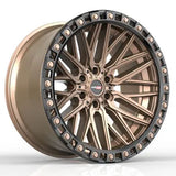 VORTEK Matte Bronze Black Bead Ring VRT-608MBR 20x10 6x135/6x139.7 Wheels