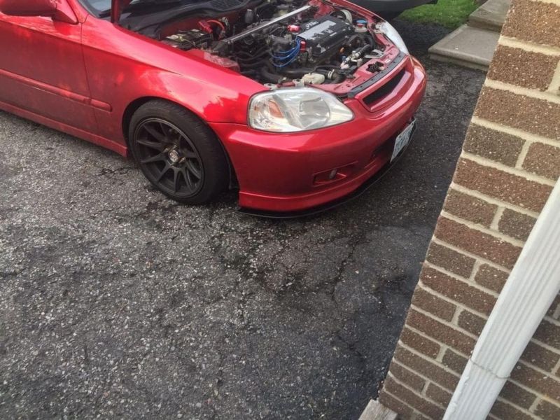 1996-2000 Honda Civic SIR Lip 2PC Front Splitter