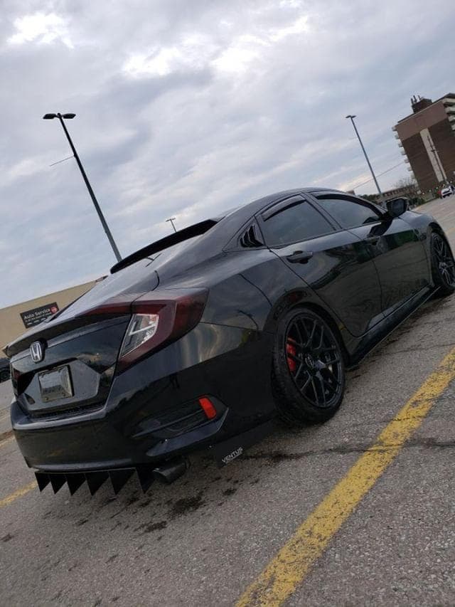 2016-2020 Honda Civic Sedan Rear Diffuser