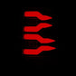 AlphaRex 97-03 Ford F150 / 99-16 Ford F250/F350/F450/F550 LUXX-Series LED Tail Lights - Black