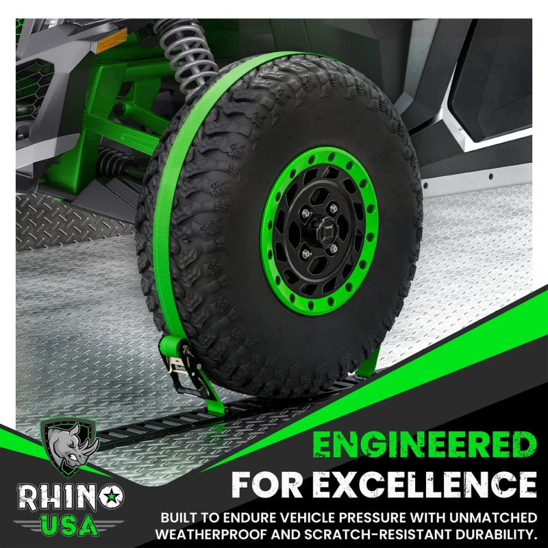 Rhino USA 5Ft E-Track Tie-Down Rails, Black (2 Pack)