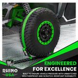 Rhino USA 8Ft E-Track Tie-Down Rails, Black (4 Pack)