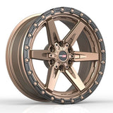 VORTEK Matte Bronze Black Bead Ring VRT-602MBR 20x10 6x135/6x139.7 Wheels
