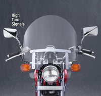 National Cycle 83-22 Harley XL/FXR/D/17-25 Hon/07+ Kaw Dakota 3 w/Low Turn Signals Windshield-Clr