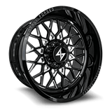 Sentali Forged Gloss Black Milled SF5BM 28x16 5x139.7 Wheels