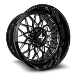 Sentali Forged Gloss Black Milled SF5BM 28x16 5x127 Wheels