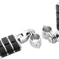 Kuryakyn Dually ISO  Pegs With 1-1/4inch Clamp Chrome (Pair)