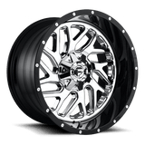 Fuel CHROME PLATED GLOSS BLACK LIP D211 TRITON 22x10 8x180 Wheels
