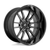 Fuel GLOSS BLACK MILLED D761 22x12 6x139.7 Wheels