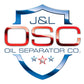 J&L 23-26 Ford F-250/F-350 6.8L;7.3L Oil Separator 3.0 Passenger Side - Black Anodized