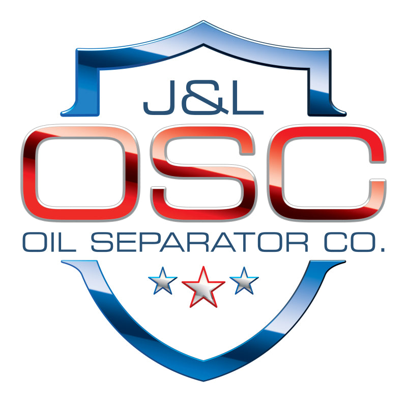 J&L 23-26 Ford F-250/F-350 6.8L;7.3L Oil Separator 3.0 Passenger Side - Black Anodized