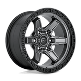 Fuel MATTE GUN METAL BLACK BEAD RING D698 17x9 5x127 Wheels