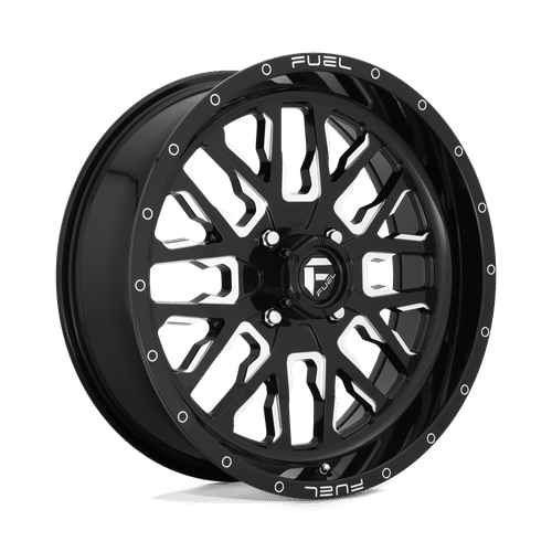 Fuel GLOSS BLACK MILLED D611 20x7 4x156 Wheels
