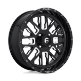 Fuel GLOSS BLACK MILLED D611 20x7 4x156 Wheels