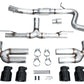 AWE Tuning 22-24 Audi 8Y S3 Track Edition Exhaust - Diamond Black Tips