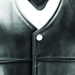 River Road Old Skool Leather Vest Black - Large