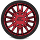 CHAMBER 18x10 8x165.1/8x170 -18 Black Ring / Anodized red centre