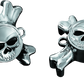 Kuryakyn Replacement Zombie Grip Emblems With Throttle Boss Chrome