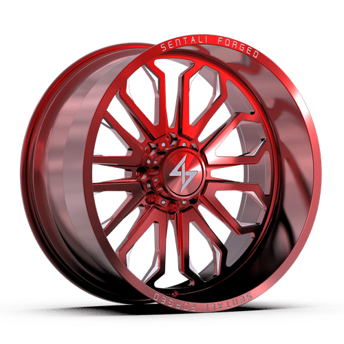Sentali Forged Red Milled SF-3 22x12 8x165.1 Wheels