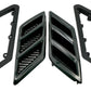 Roush 2015-2023 Roush Mustang Fender Vent Heat Extractors - Gloss Black