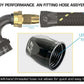 GReddy AN10 90 Degree Swivel Hose End - Black/Gold Anodized