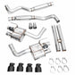 AWE 2024 Ford Mustang GT Fastback S650 RWD SwitchPath Cat-Back Exhaust w/ Quad Diamond Black Tips
