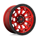 Fuel CANDY RED BLACK BEAD RING D695 20x9 6x135 Wheels