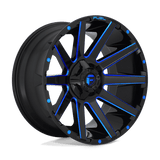 Fuel GLOSS BLACK BLUE TINTED CLEAR D644 18x9 6x135/6x139.7 Wheels