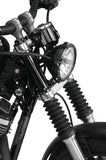 Bikers Choice 39MM Black Short Fork Boots Extended 5in / Collapsed 2.25in (Pair)