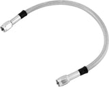 Twin Power 21 Inch Clear Coated Dot Stainless Steel Brake Hose AN-3
