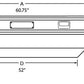 Tradesman Aluminum Flush Mount Truck Tool Box (60in.) - Brite