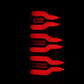 AlphaRex 99-06 Chevrolet Silverado/99-06 GMC Sierra LUXX-Series LED Tail Lights - Black/Red